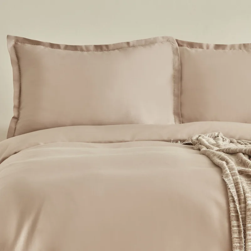 كاراجا هوم Weena Double Crepe Duvet Cover Jacquard Pique Set Beige
