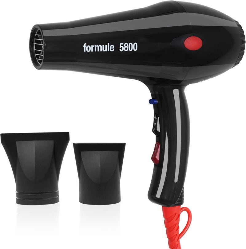Meishida 2500 Watt Pro Tourmaline Ceramic Hair Dryer, 4 Heats Setting, 2 Speeds Slide Switch, Cool Shot Button, 2 Concentrator, Removable Filter - Image 1