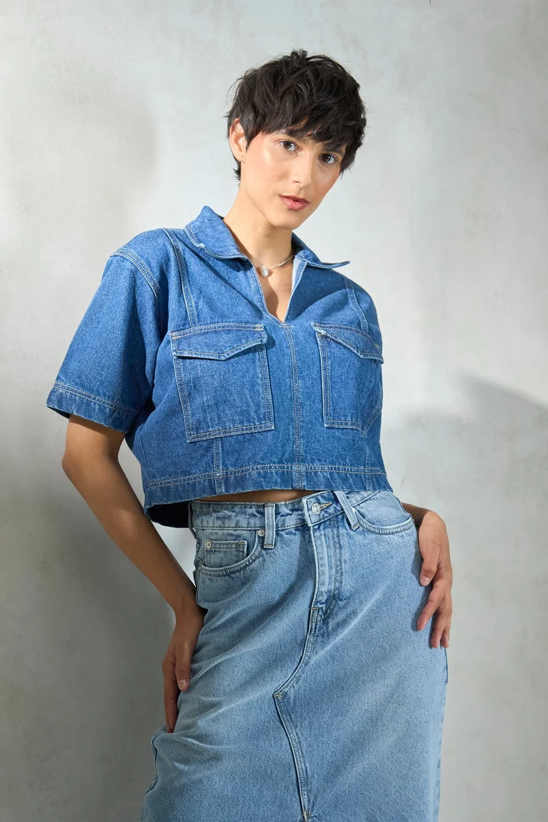 Virgio Virgio Women Boxy Opaque Casual Shirt