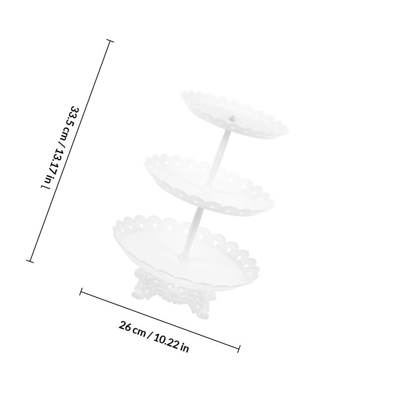 European Style Tiered Cupcake Tray Multilayer Serving Tray Cake Stand Decorative Tray - Image 2