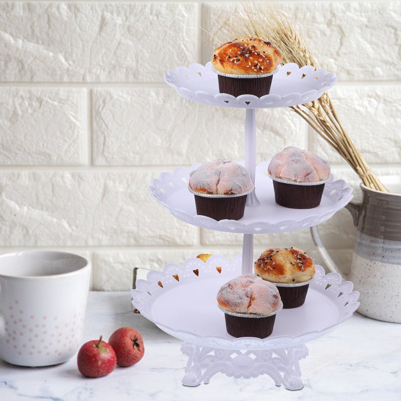European Style Tiered Cupcake Tray Multilayer Serving Tray Cake Stand Decorative Tray - Image 4
