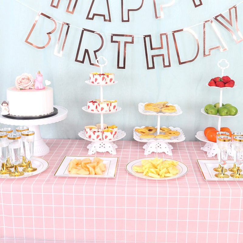 European Style Tiered Cupcake Tray Multilayer Serving Tray Cake Stand Decorative Tray - Image 3