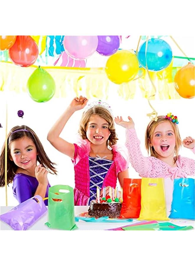 فايلكس أكياس دايا لاستيكية ملوة مع مقض، تستخ للحلوى والدايا في الماسات المختلفة، ألوا زاية، مقاس 98 اش × 138 اش، ماسة للاحتفالات، عوة تحتوي على 100 قطعة، ماركة كاست ويف، اللو: أسود - Image 3