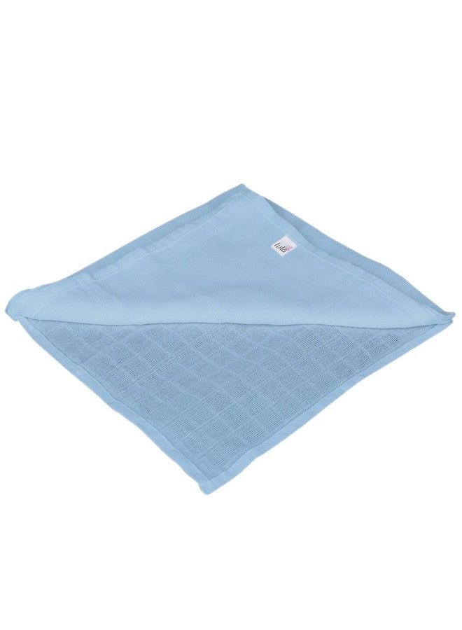 Lula Reusable Lt Blue Muslin Square Napkins (45cm X45Cm) Pack of 20 - Image 3