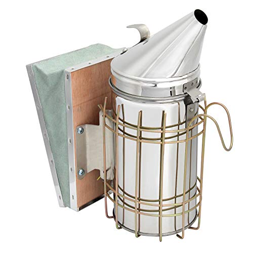 Blisstime Bee Hive Bee Smoker Stainless Steel with Heat Shield Beekeeping Supplies and Equipment - Image 3