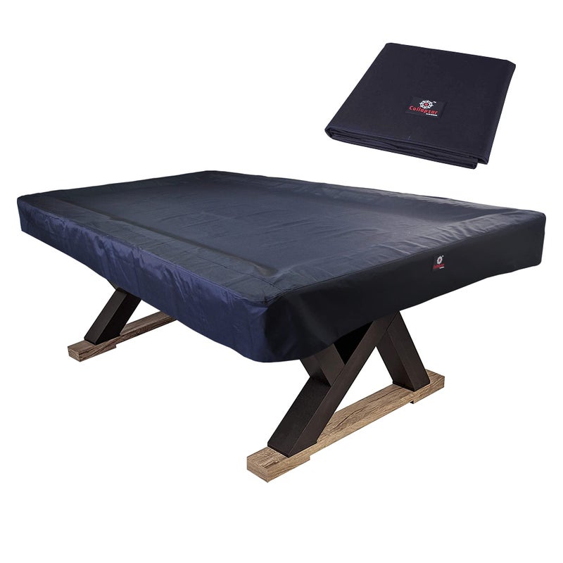 Collapsar 789FT Heavy Duty 600D Polyester Canvas Billiard Pool Table Cover7 Colors Available Black 7Foot