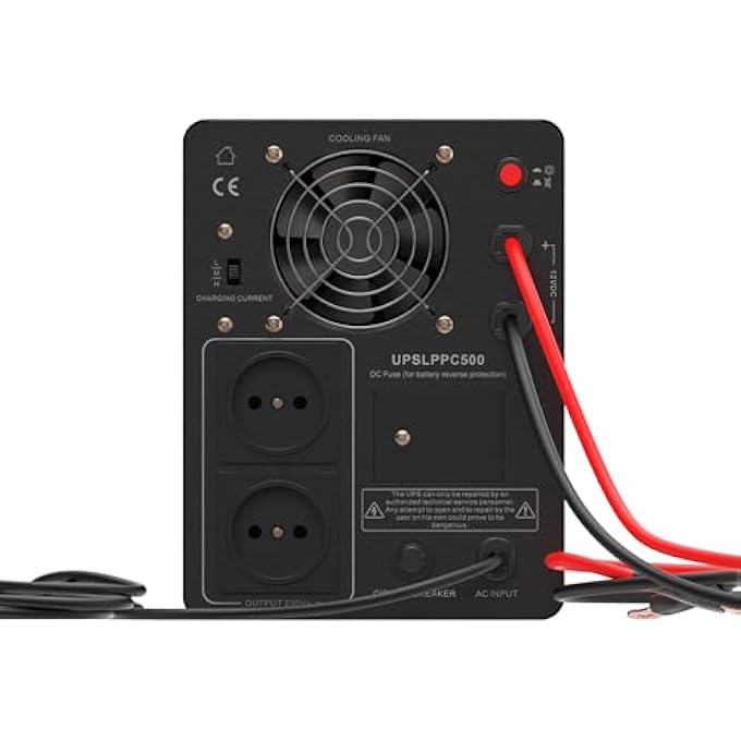 UPS 500W 800VA POWERCORE, EMERGENCY POWER SUPPLY WITH LCD DISPLAY, AVR UPS WITH PURE SINE WAVE, EXTERNAL BATTERY CONNECTION, OVERVOLTAGE PROTECTION, OVERHEATING, POWER FAILURE - Image 2