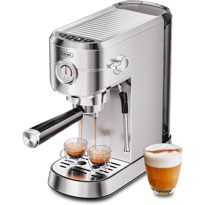 Gevi Espresso Maker 20 Bar & 3pcs Espresso Machine Accessories Set - Image 2