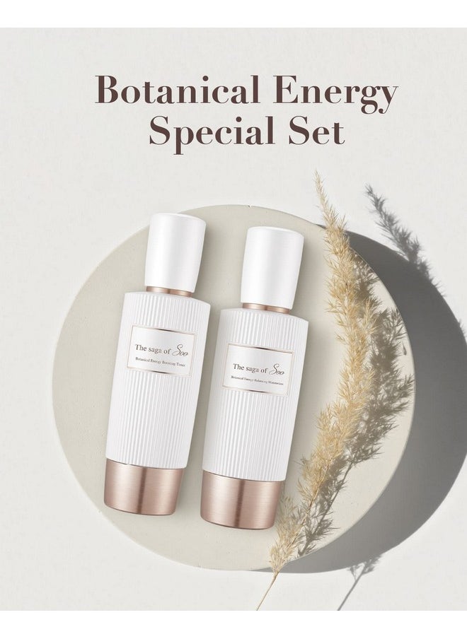 Sooryehan Sooryehan THE SAGA OF SOO BOTANICAL ENERGY (360 ml / 12.17 Fl Oz) - Korean Skin Care Gift Set by LG BEAUTY. Botanical Energy Boosting Toner, Balancing Moisturizer, Cream, Foam Cleanser.  - Image 2