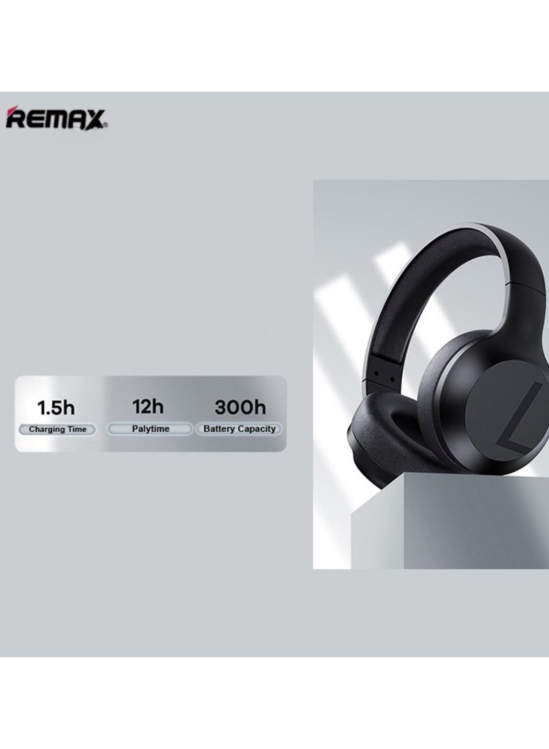 REMAX RB-660HB Stereo Wireless Bluetooth Headset with 3.5mm Audio Cable - Image 4