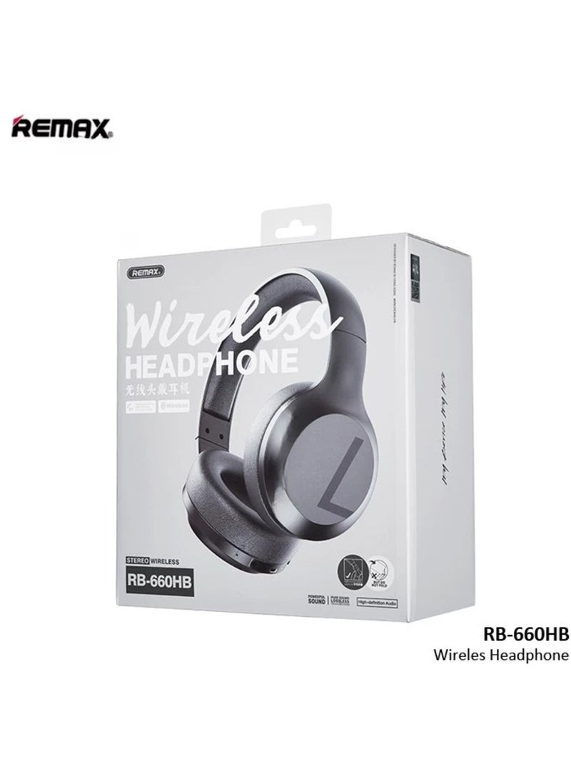 REMAX RB-660HB Stereo Wireless Bluetooth Headset with 3.5mm Audio Cable - Image 3