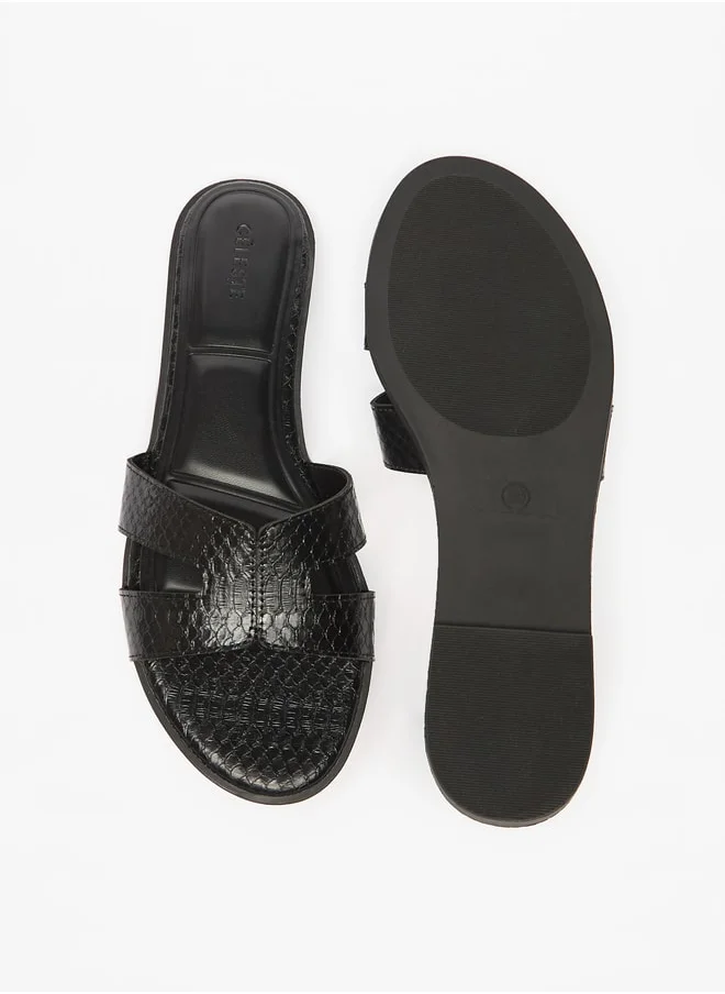 Celeste Women's Textured Slip-On Sandals