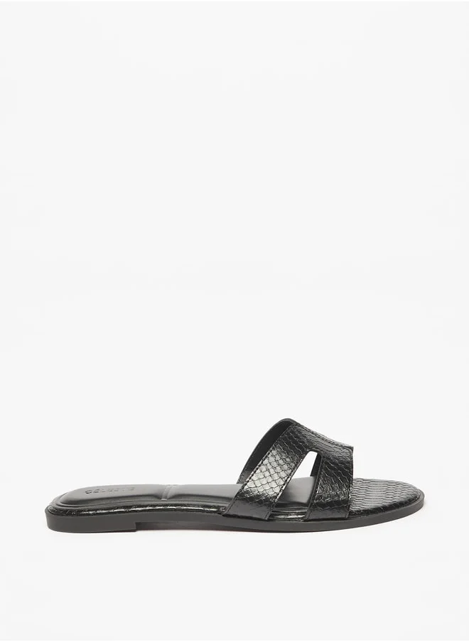 Celeste Women's Textured Slip-On Sandals