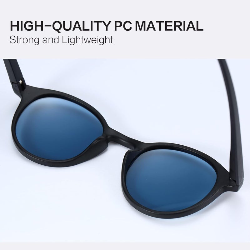 ZENOTTIC Polarized Round Sunglasses, Stylish Small Sunglasses for Men and Women Retro Classic, Multi-Style Selection - Image 5