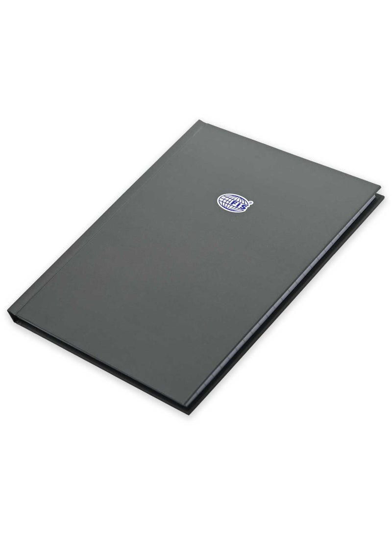 FIS Pack of 5 Hard Cover Notebook A5 Single Line, 100Sheets, Alpine Green -FSNBA5SL100AGR - Image 1