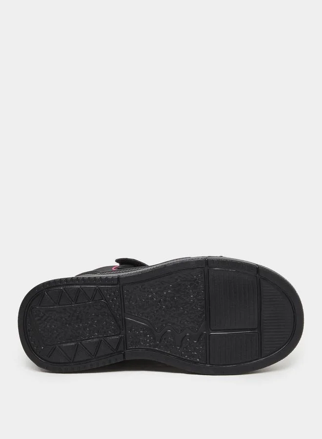 Styli Styli Panelled Sneakers with Hook and Loop Closure