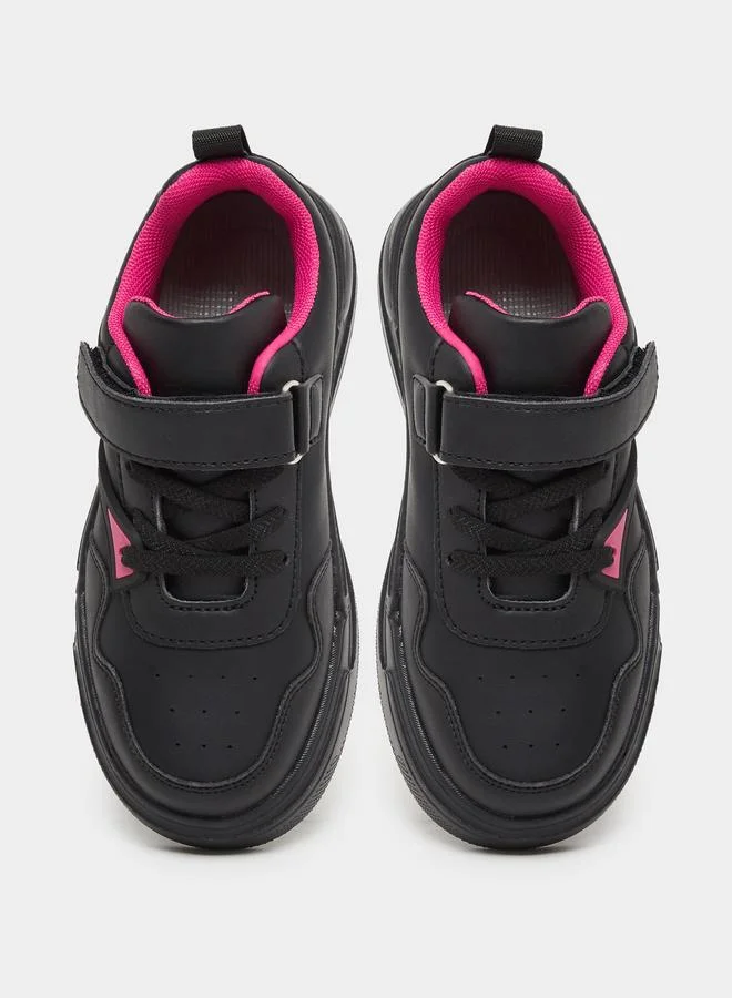 Styli Styli Panelled Sneakers with Hook and Loop Closure
