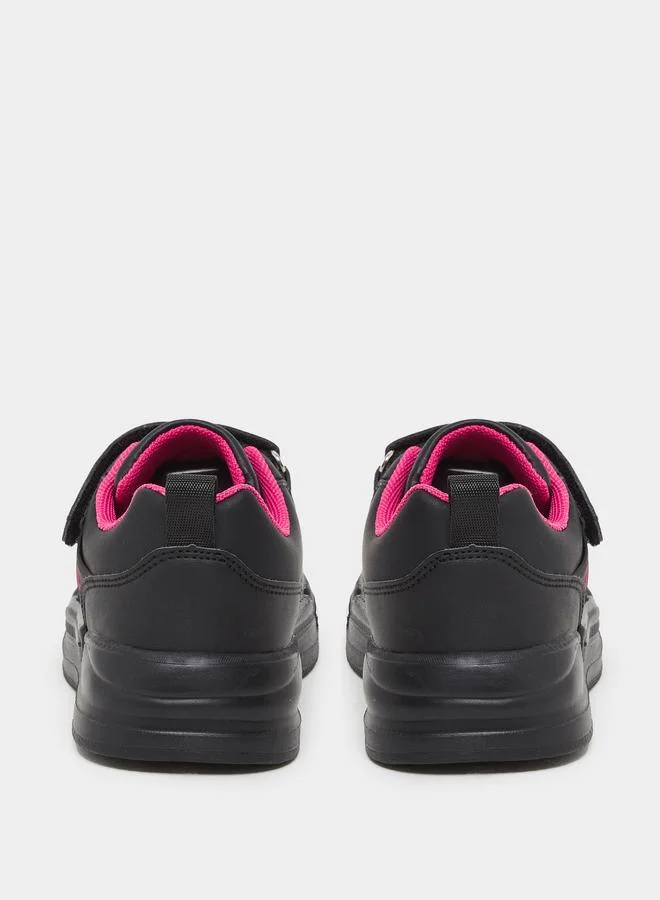 Styli Styli Panelled Sneakers with Hook and Loop Closure