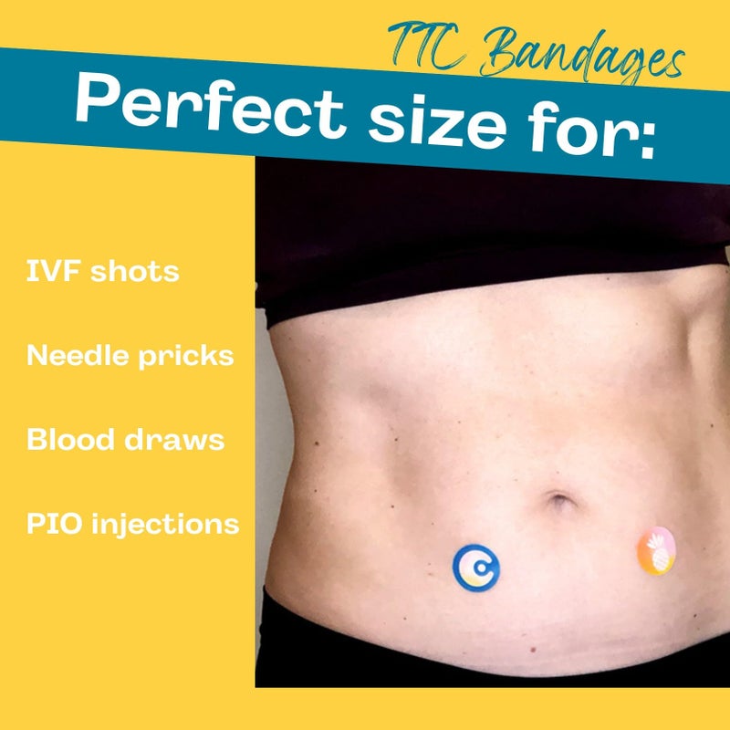 MyVitro Rainbow Pineapple Bandages | Perfect for IVF Shots | 40 Count - Image 2