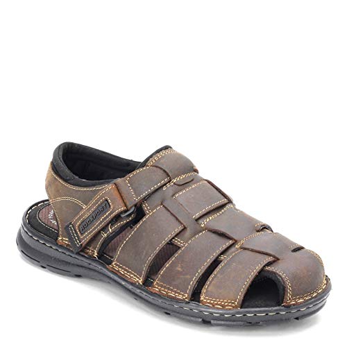 Rockport Men's Darwyn Fishermen Sandal, Brown II Leather, 8.5 W US - Image 1