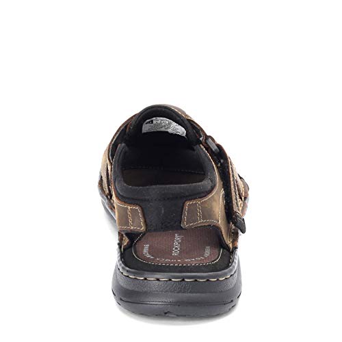 Rockport Men's Darwyn Fishermen Sandal, Brown II Leather, 8.5 W US - Image 5