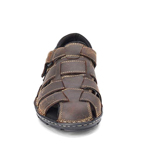 Rockport Men's Darwyn Fishermen Sandal, Brown II Leather, 8.5 W US - Image 3