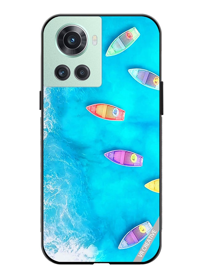 VR CREATIVE Protective Case Cover For OnePlus Ace Water Boat Enjoy The Moment Design Multicolour - Image 1