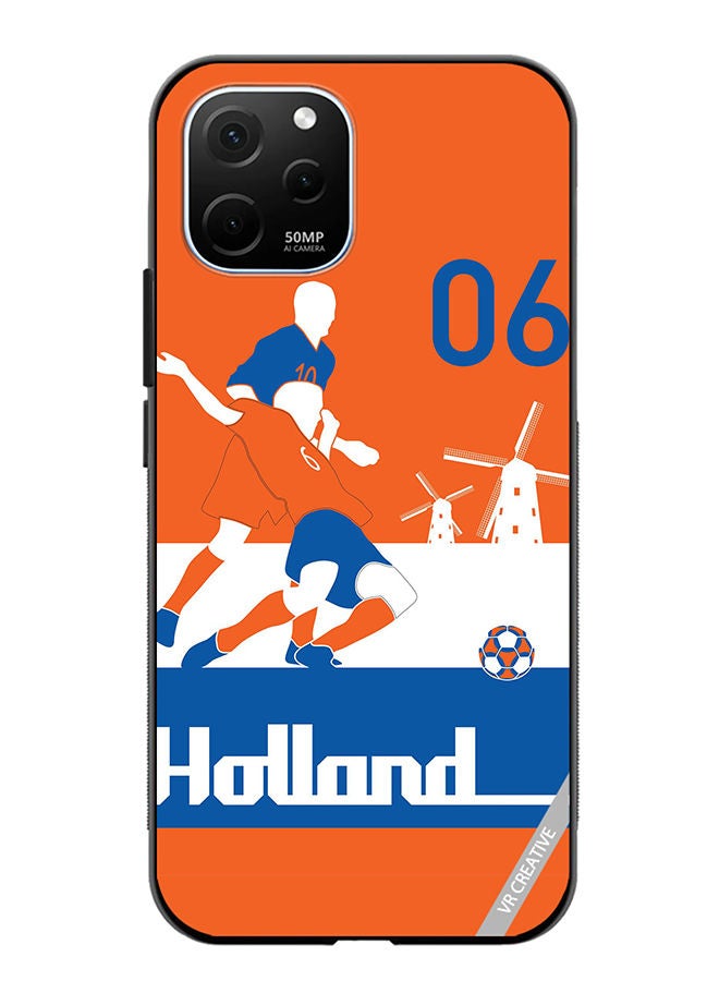VR CREATIVE Protective Case Cover For Huawei Enjoy 50z Holland Football Soccer Players Design Multicolour - Image 1
