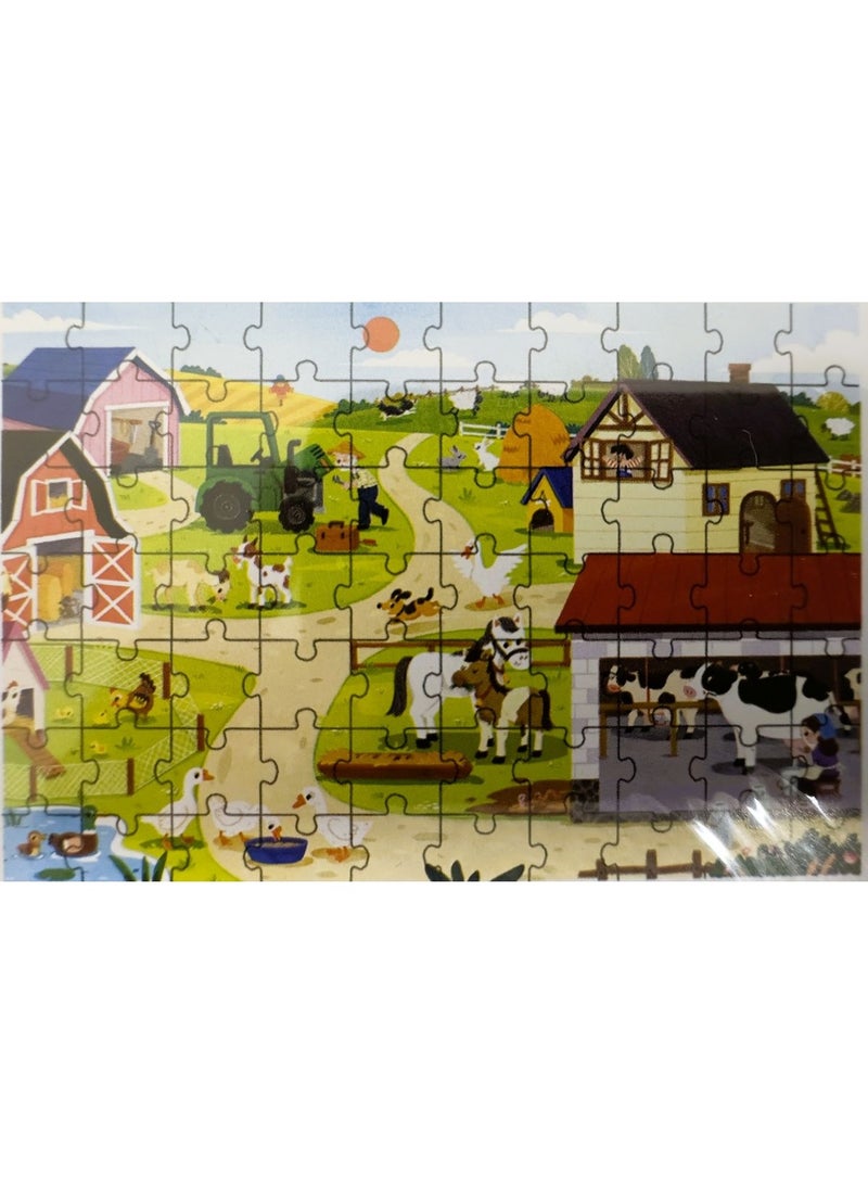 Cartoon Puzzle Set (4 in 1) Educational Series (age: 3+ years). Size: 35 x 24 x 4 cm - Image 5