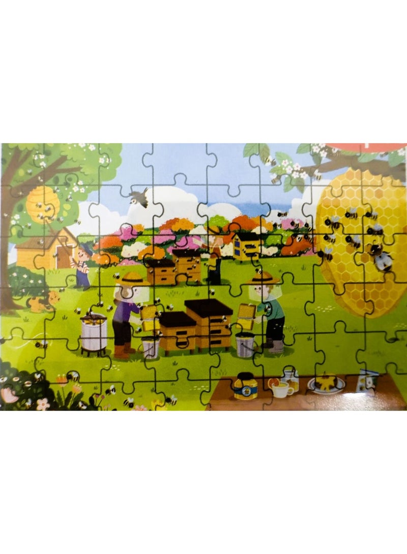 Cartoon Puzzle Set (4 in 1) Educational Series (age: 3+ years). Size: 35 x 24 x 4 cm - Image 4