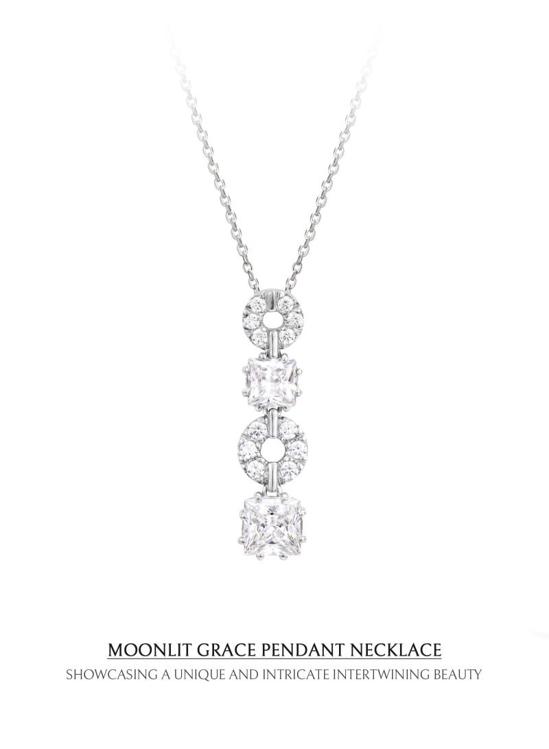 أونال قلادة "مونليت جريس" للنساء - ميدالية مع ماسة CZ وفضة استرلينية، مجموعة حصرية لمنطقة الشرق الأوسط - Image 4