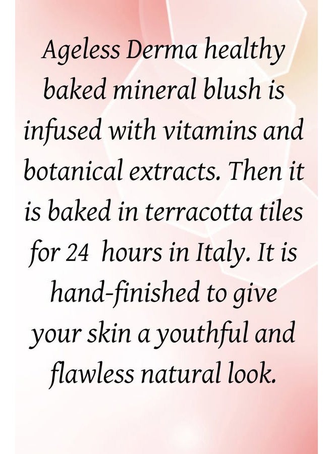 Ageless Derma Baked Mineral Makeup Healthy Blush with Botanical Extracts (Apricot Swirl) Made in USA. Highlighter Makeup - Image 5