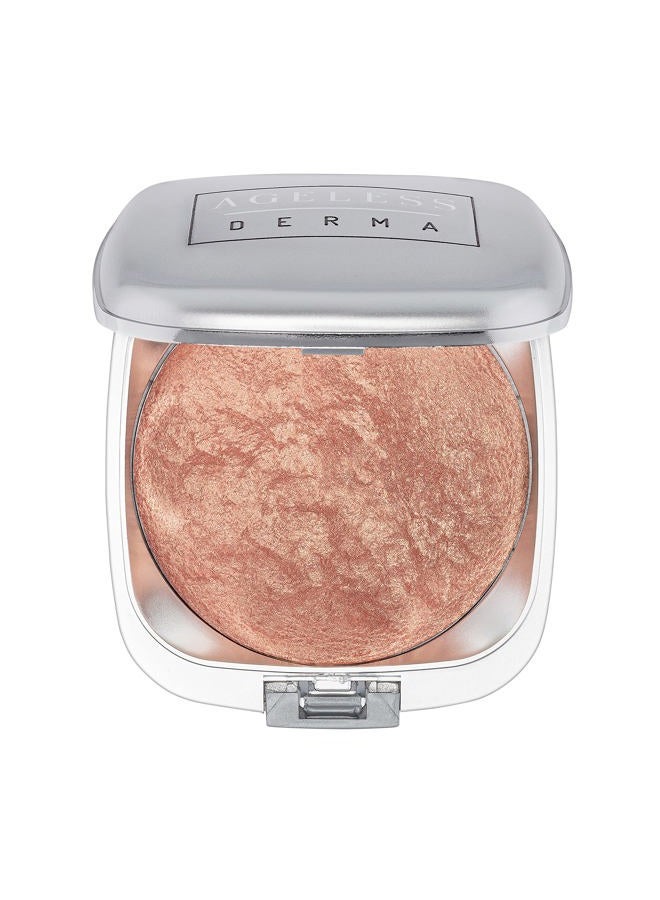 Ageless Derma Baked Mineral Makeup Healthy Blush with Botanical Extracts (Apricot Swirl) Made in USA. Highlighter Makeup - Image 1