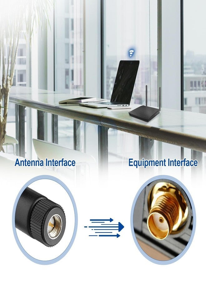 Bingfu Dual Band WiFi 2.4GHz 5GHz 5.8GHz 8dBi SMA Male Antenna (2-Pack) for Wireless Vedio Security IP Camera Recorder Surveillance Recorder Truck Trailer Rear View Backup Camera Reversing Monitor - Image 4
