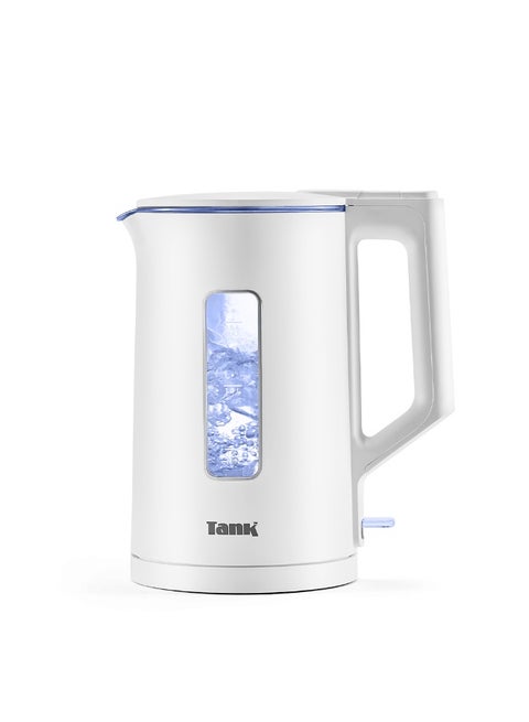 غلاية كهربائية تانك سيف تاتش زجاجيه، 1.5 لتر، 1500 وات،  إطارفضي – DG-2338