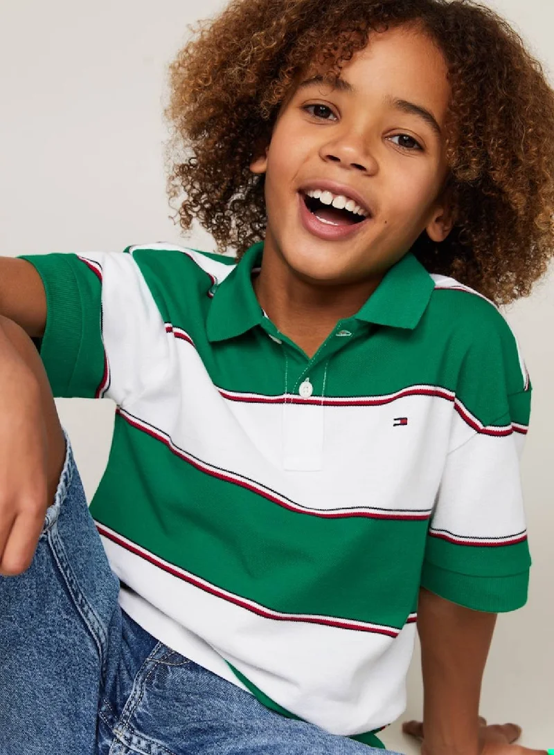 TOMMY HILFIGER Global Stripe Rugby Polo