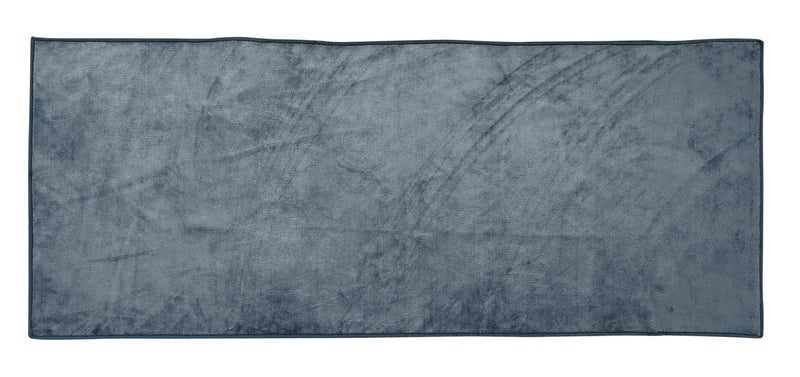 RD TREND Velvet Kitchen Mat Set of 2 Kitchen Mats for Floor Anti Slip Mat for Entrance Home Anti Skid Machine-Washable ((22X55,16x24 Inches),Grey, Rectangular - Image 3