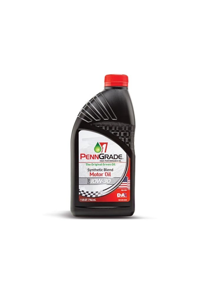 PENN GRADE1 PENN GRADE 1 Synthetic Blend High Performance Oil SAE 10W30 1 1 Quart - Image 1
