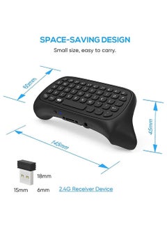 Y&D Wireless Keyboard for Xbox Series X/S Controller, One/S/Controller Gamepad, 2.4Ghz Mini QWERTY Controller Gaming Chatpad  - Image 4