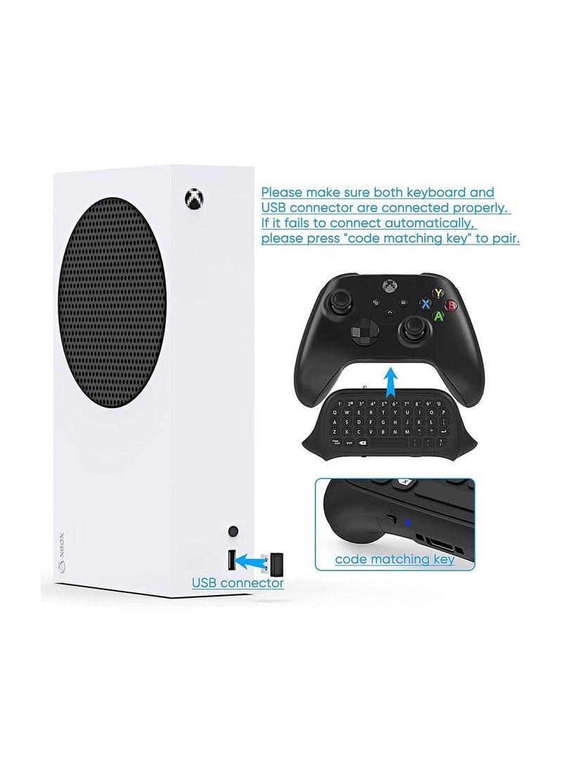 Y&D - Wireless Keyboard for Xbox Series X/S Controller, One/S/Controller Gamepad, 2.4Ghz Mini QWERTY Controller Gaming Chatpad - Image 1