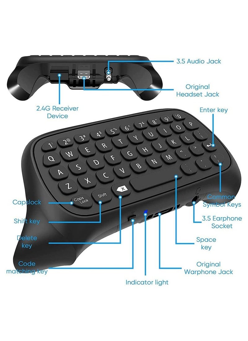 Y&D - Wireless Keyboard for Xbox Series X/S Controller, One/S/Controller Gamepad, 2.4Ghz Mini QWERTY Controller Gaming Chatpad - Image 1