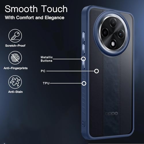 KARWAN®️ Shockproof Back Case Cover for Oppo F27 Pro 5G | Camera Protection Bump |Shockproof Back Case Cover for Oppo F27 Pro 5G - Blue - Image 4