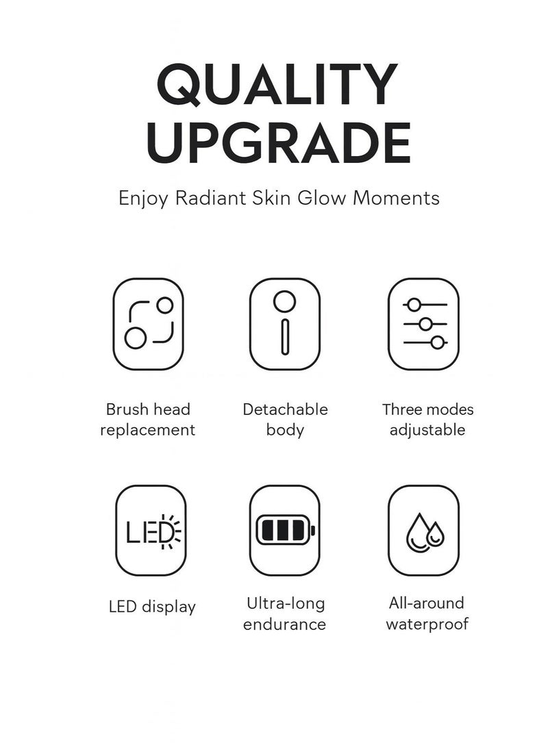 Electric Shower Brush 1PC, Rechargeable Body Scrubber with Long Handle, Waterproof Spinning Bath Brush for Back Exfoliating Deep Cleaning - Image 4