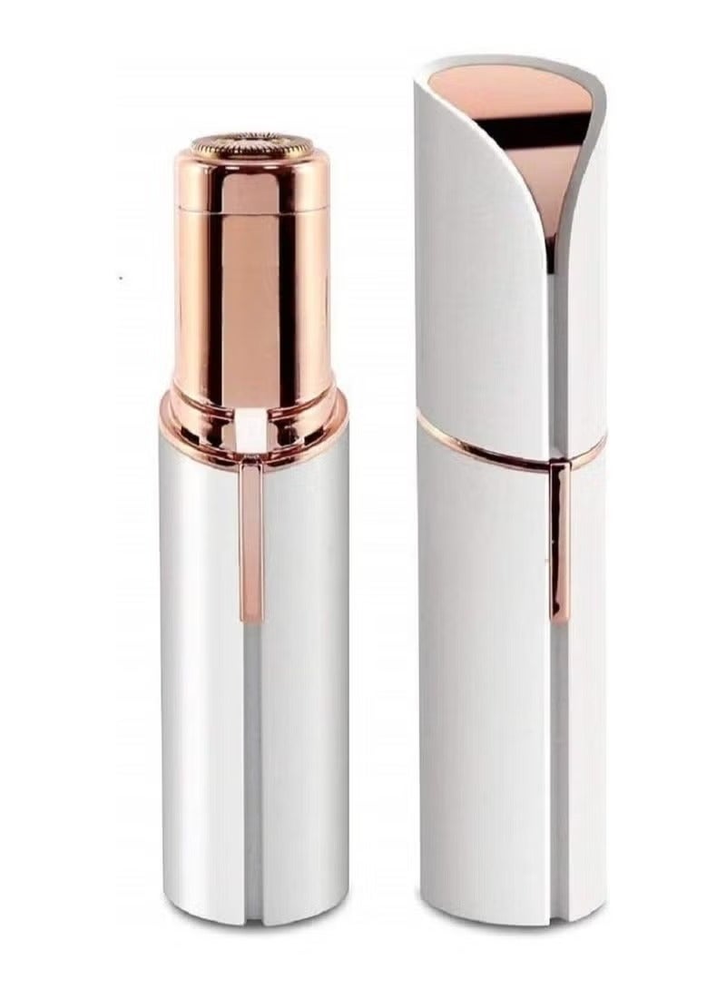 مزيل شعر الوجه الكهربائي، ماكينة تشذيب شعر الوجه المحمولة للنساء، أفضل مزيل شعر بدون ألم وبدون عيوب لمنطقة البكيني للنساء، لون الخوخ - Image 1