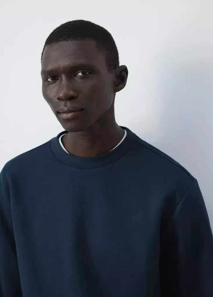 Mango Man  Cotton-Blend Regular-Fit Sweatshirt for Men | Best Price UAE