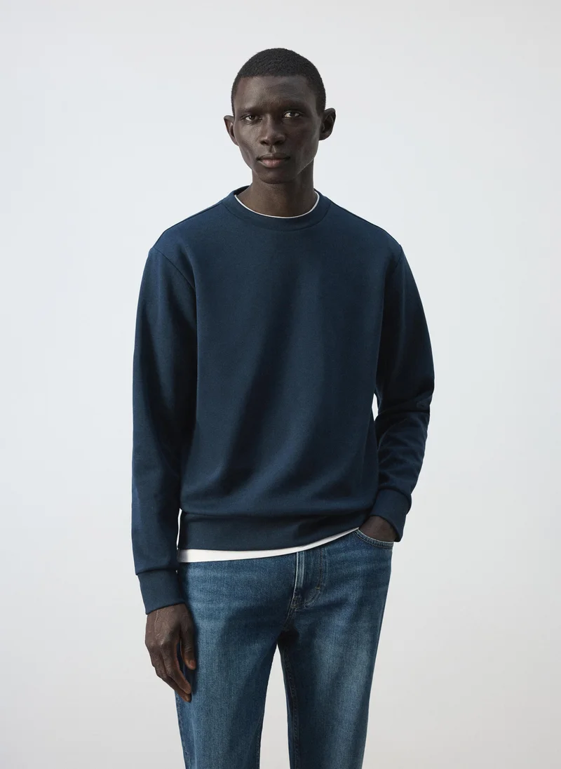Cotton-blend regular-fit sweatshirt