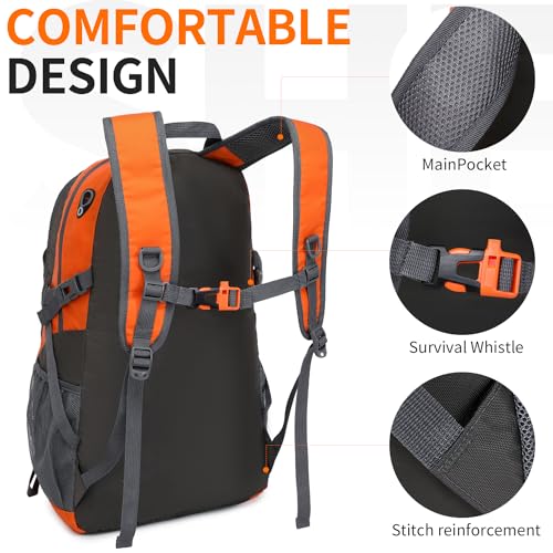 SHENHU 40L Hiking Backpack Lightweight Daypack Waterproof Travel Camping Backpack for Men Women Sport Packable - Image 4
