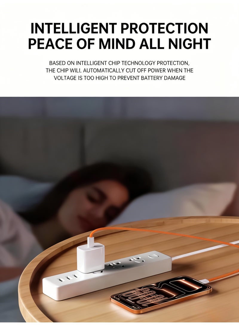 USB-C to USB-C Cable 60W Fast Charging Braided Charger Cord 1M 480Mbps Data Transfer for iPhone 15/16/17 Series - Image 5
