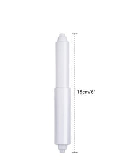 Generic Toilet Paper Holder 2 Pack White Replacement Plastic Spring Loaded Roller, Tissue Roll Insert in Bathroom Roller Spring, Keeps Securely  - Image 5