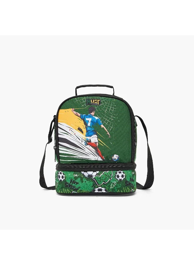 Must Football-Lunch Bag-2 Cmprts- (Polyester) Multicolor \ 24?12?20